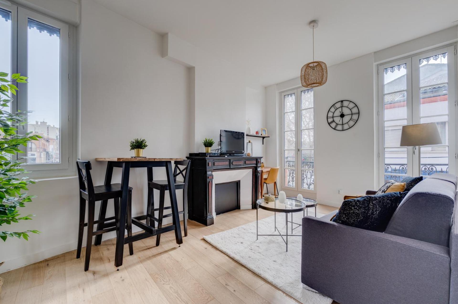 Studio Chic Et Lumineux, Garage, Wifi, Clim Toulouse Exterior foto